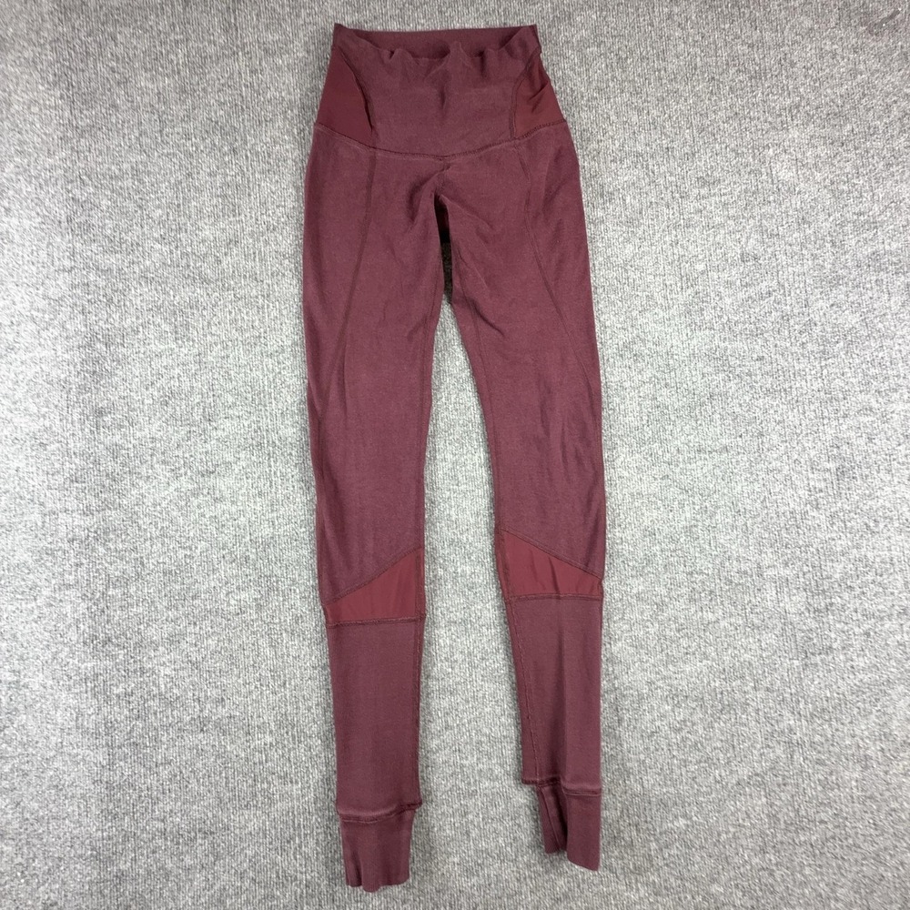 Lululemon Leggings Womens Small Purple High Rise Stirrup Ankle Yoga Pants Gym